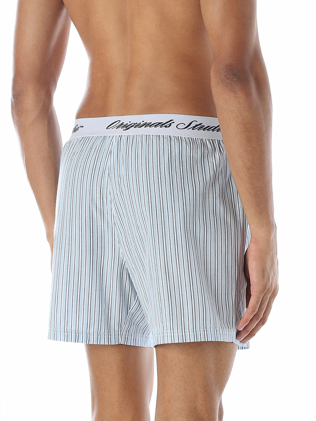 Light Blue Striped Boxers - Image 3
