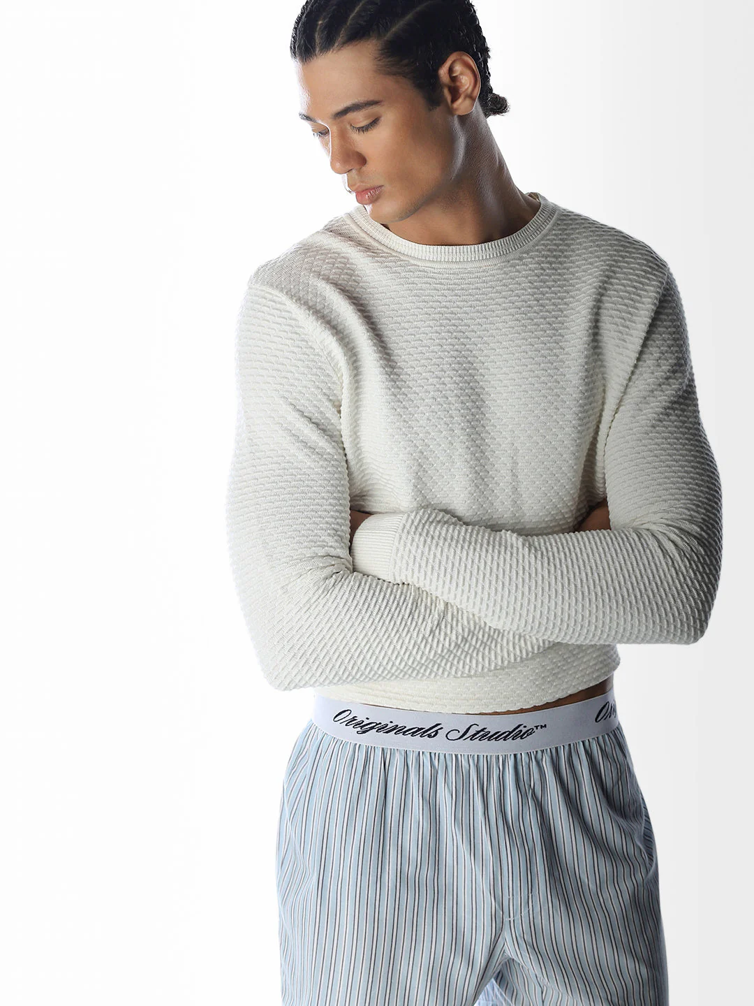 Light Blue Striped Boxers - Image 5