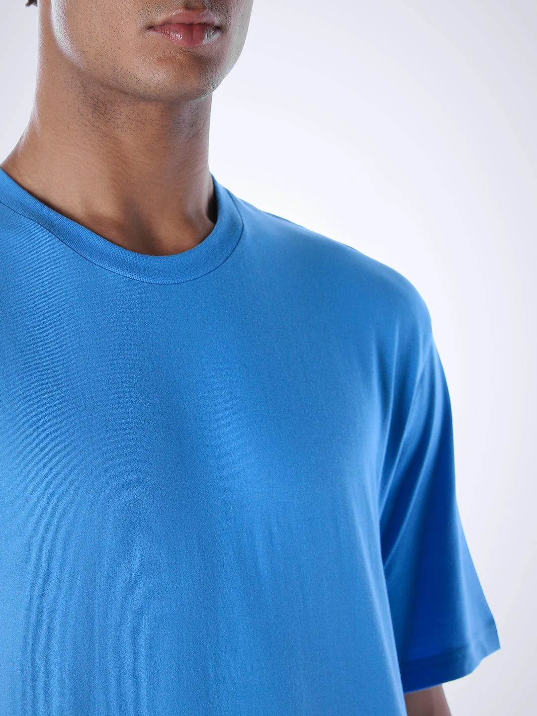 Cotton T-shirt & Pyjamas Set - Blue - Image 5