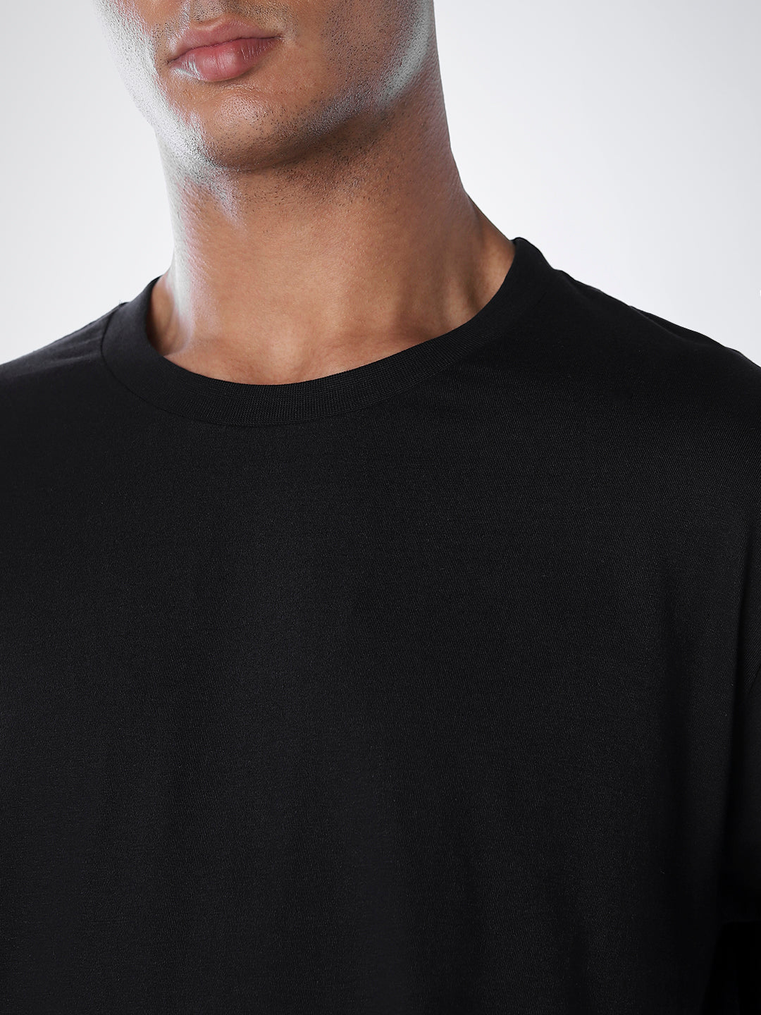 T-Shirt & Pant Loungewear Set - Black - Image 5