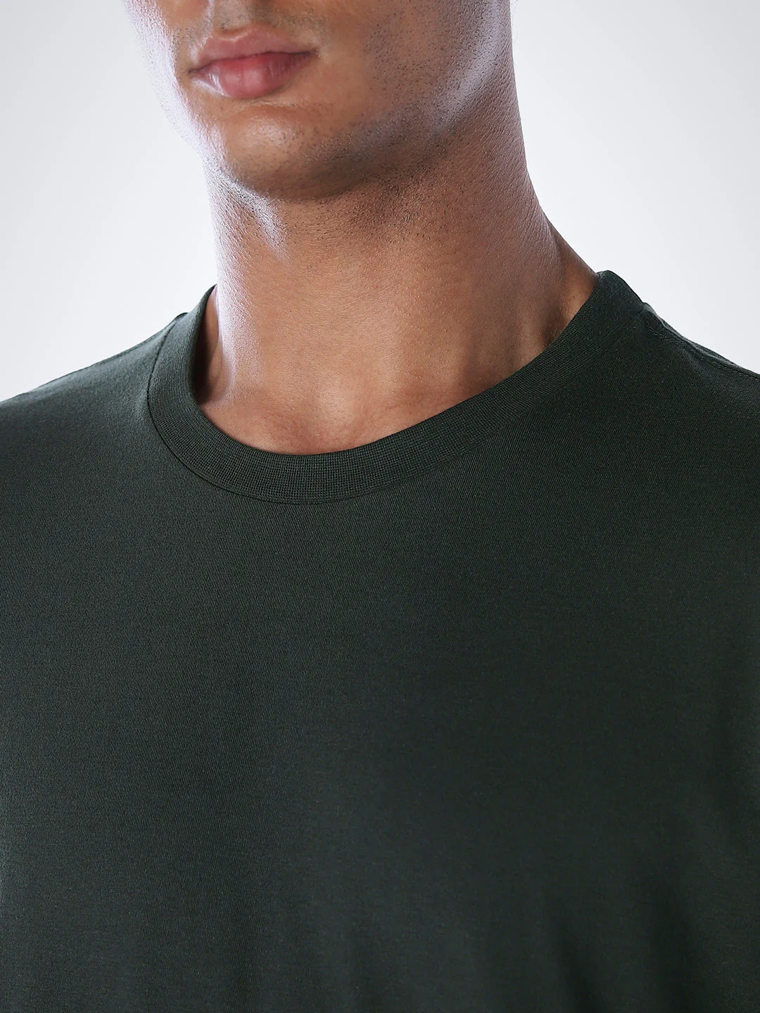 T-Shirt & Shorts Loungewear Set - Dark Green - Image 5