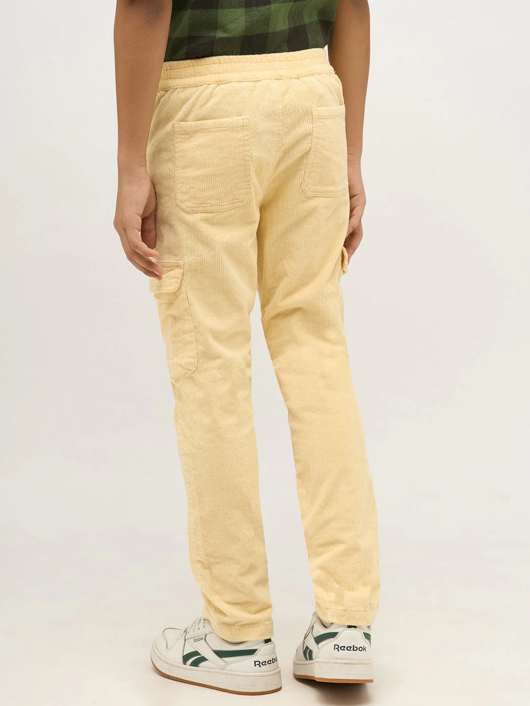 Boys Beige Corduroy Pants - Image 4