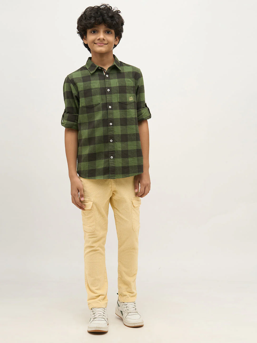 Boys Beige Corduroy Pants - Image 5
