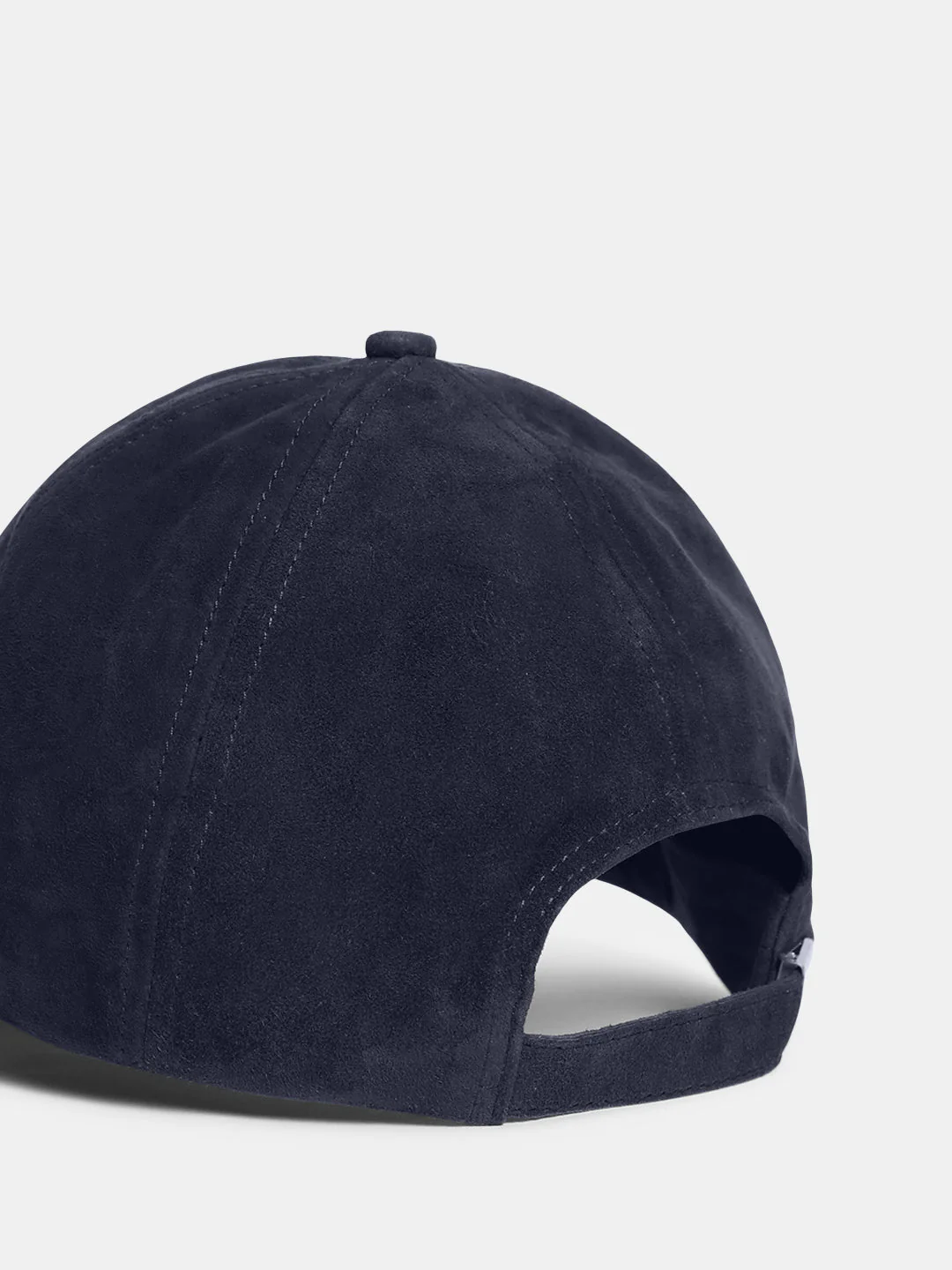 Premium Suede Logo Cap - Navy Blue - Image 5