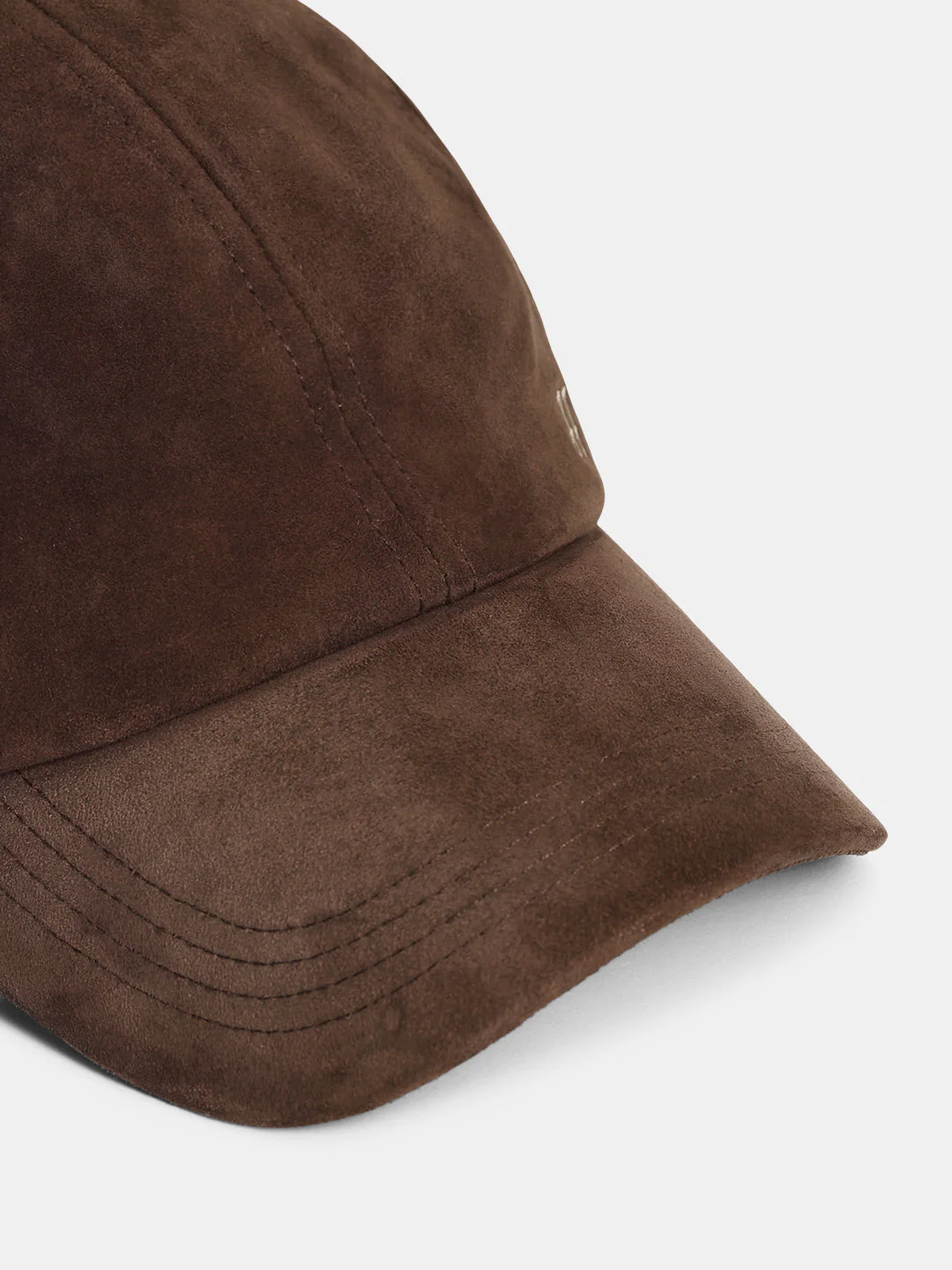 Premium Suede Logo Cap - Brown - Image 4