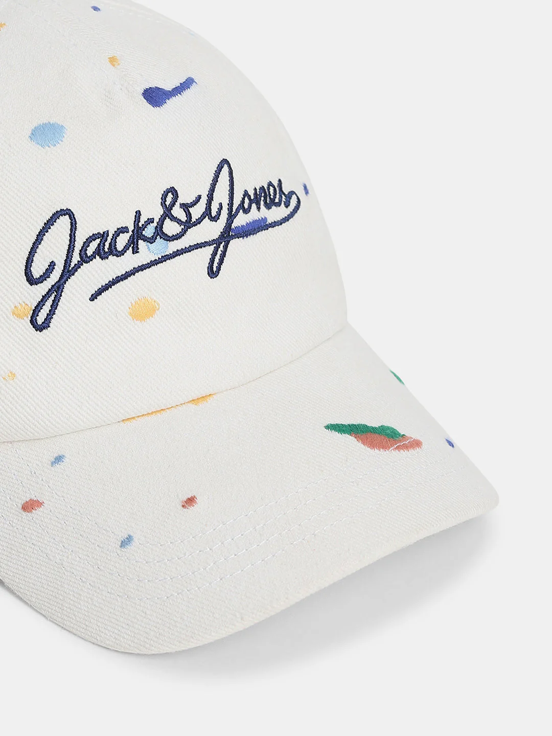 Embroidered Printed Cotton Cap - Image 4