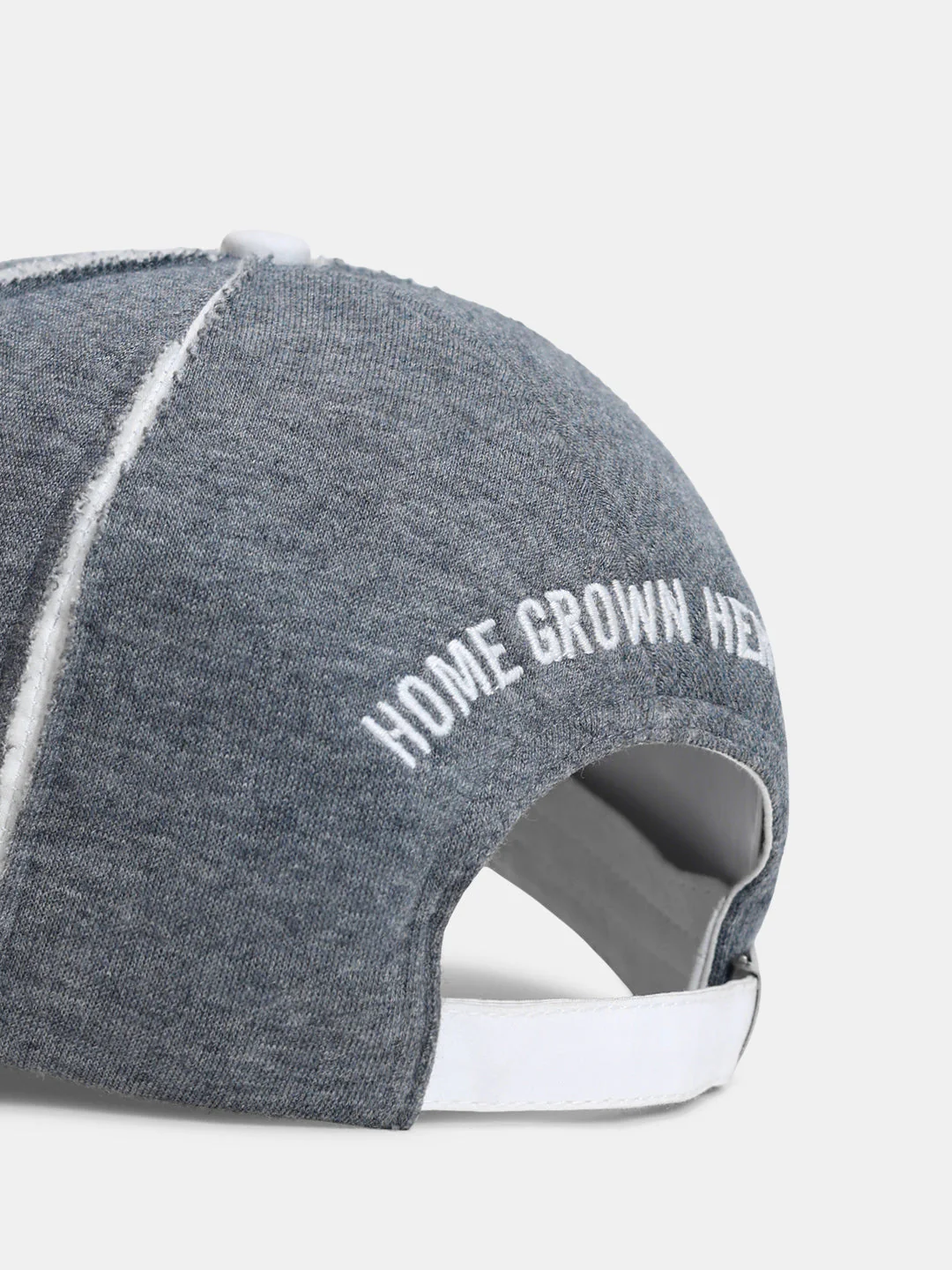 Grey Jersey Panel Baseball Cap - Image 5
