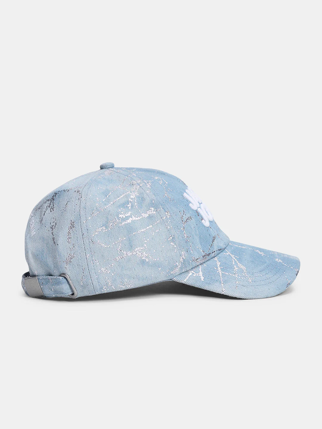 Foil Detail Denim Cap - Image 3