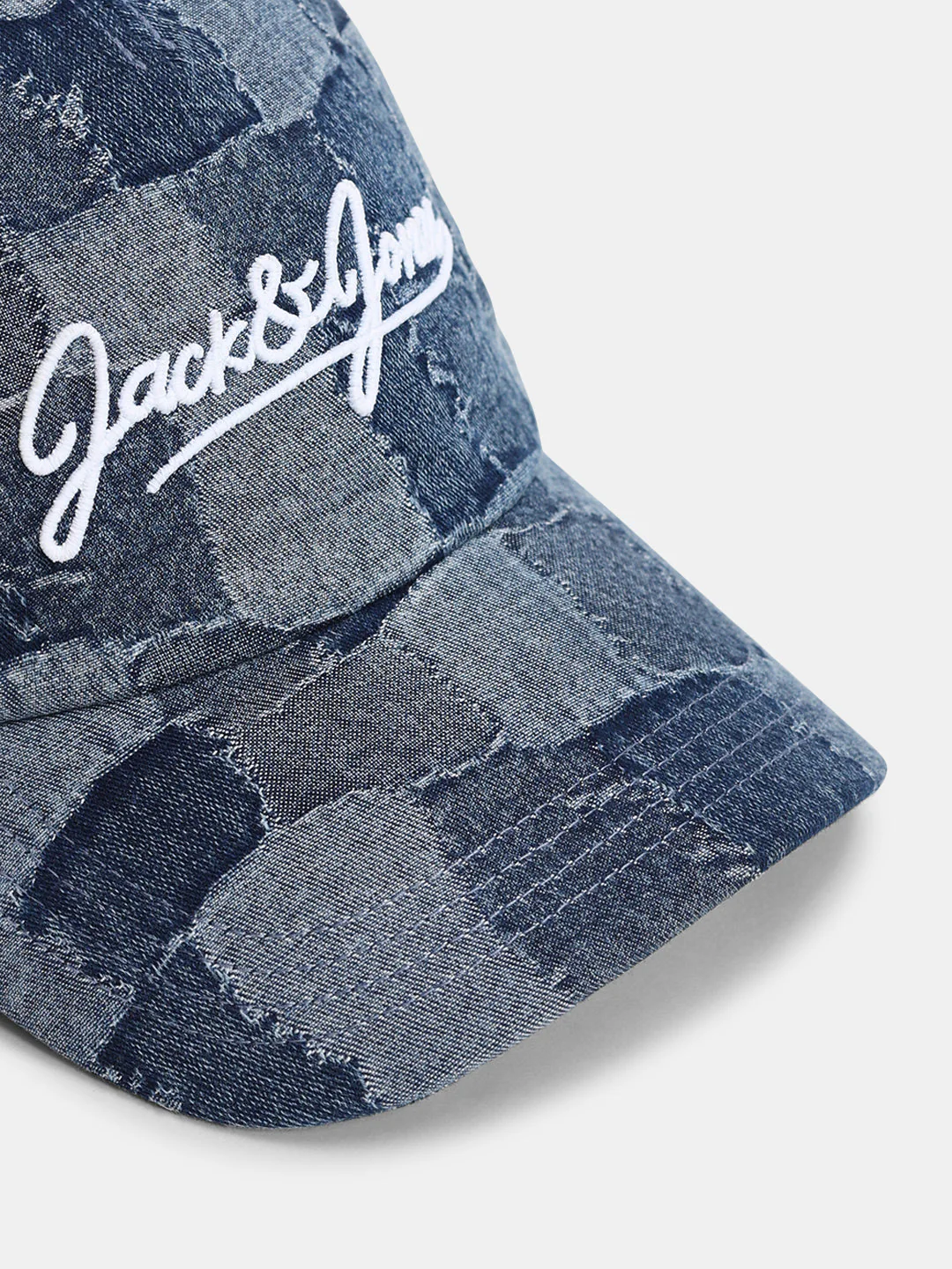 Jacquard Logo Print Denim Cap - Image 4