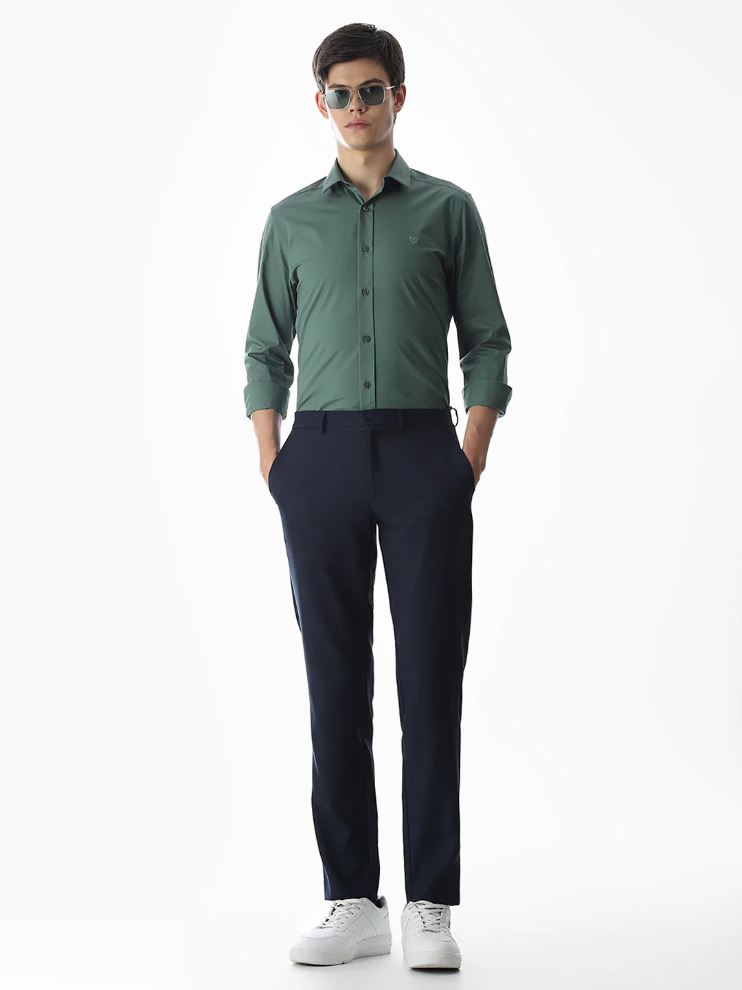 Poplin Stretch Slim Fit Shirt - Image 6