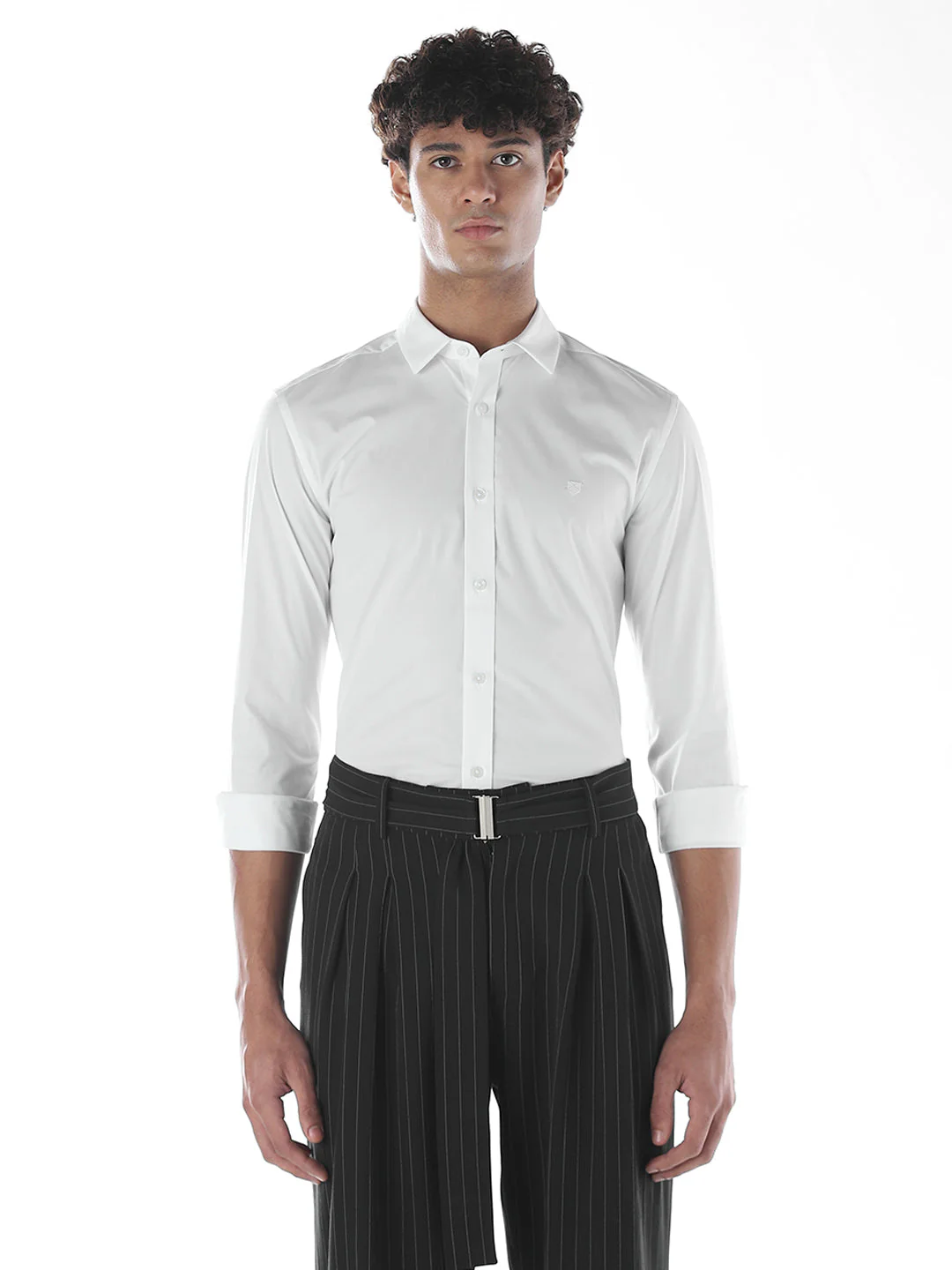 Poplin Stretch Slim Fit Shirt - Image 2