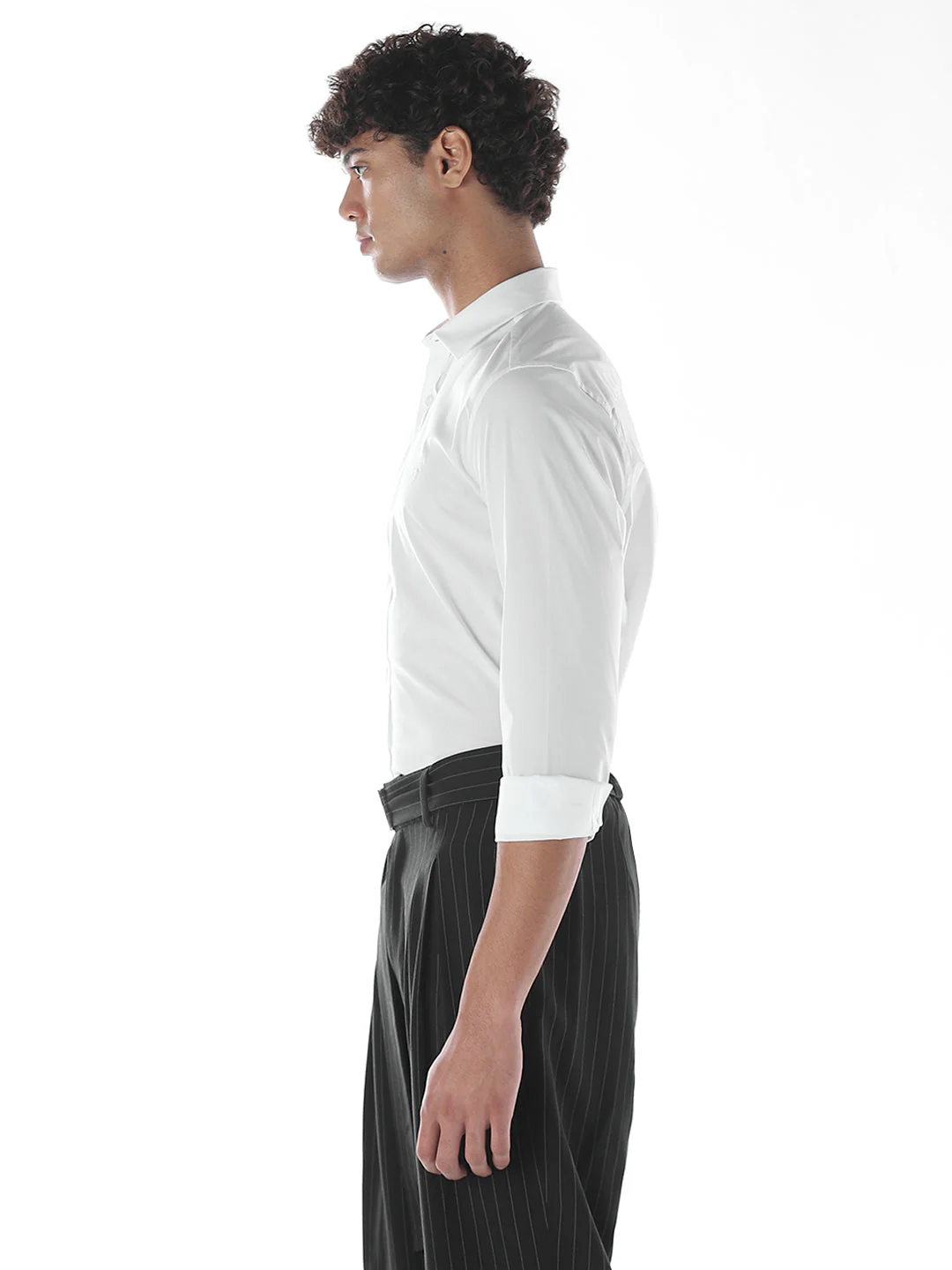 Poplin Stretch Slim Fit Shirt - Image 3