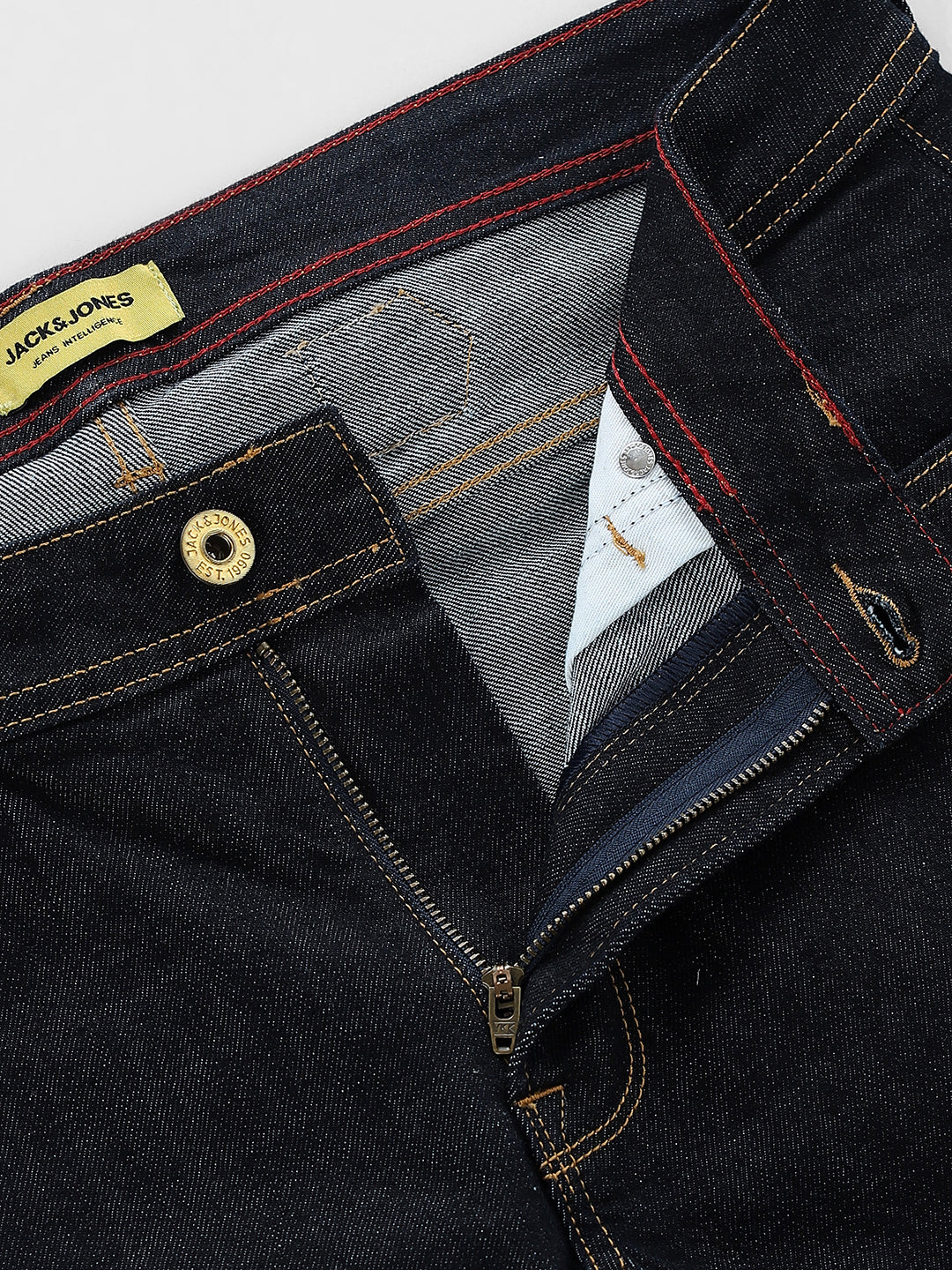 5 Pocket Contrast Stitch Regular Fit Jeans - Image 7