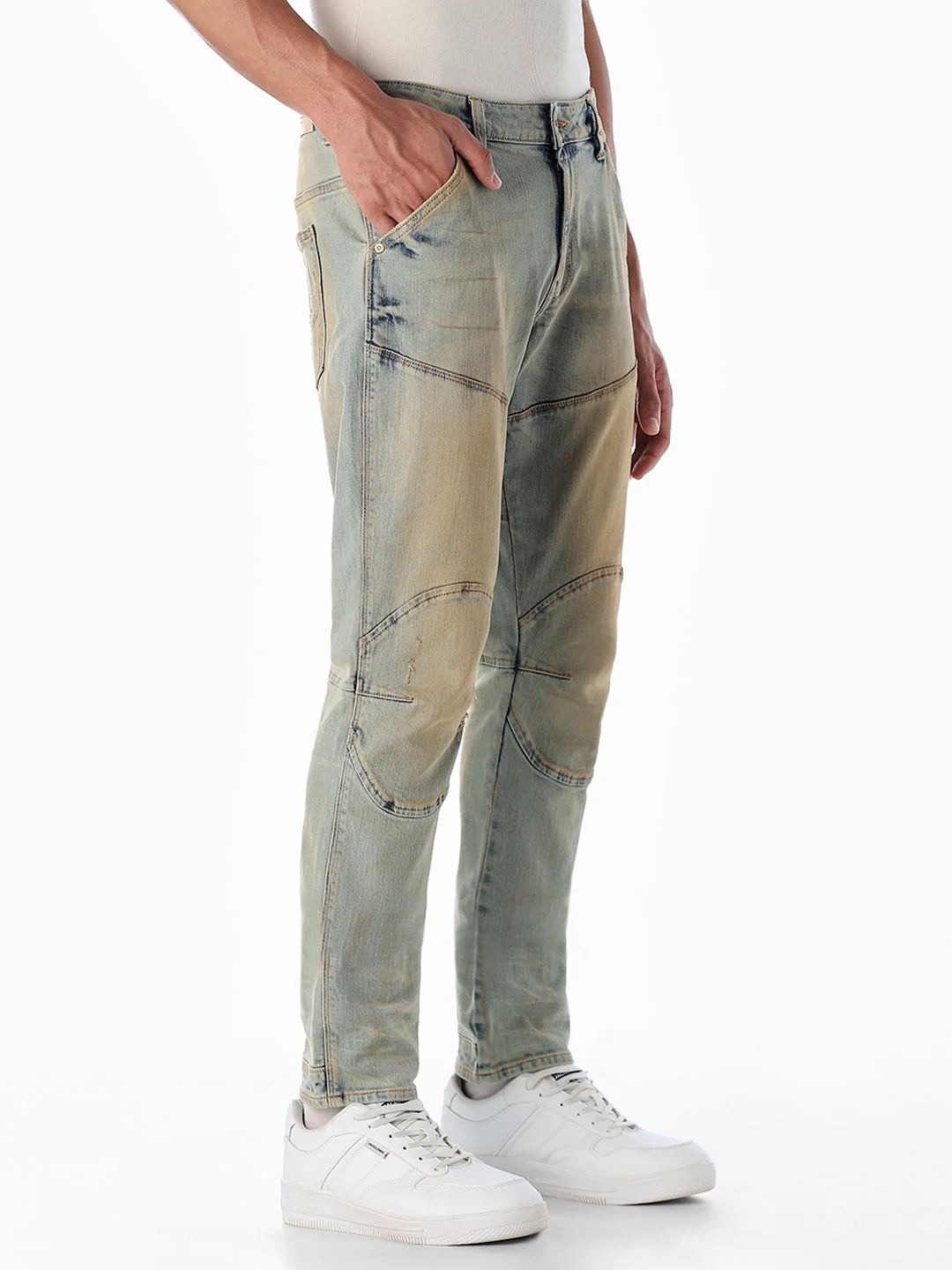 Cut & Sew Lion Anti Fit Jeans - Image 2