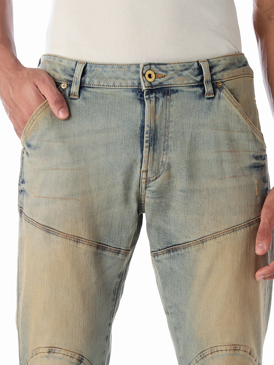 Cut & Sew Lion Anti Fit Jeans - Image 4