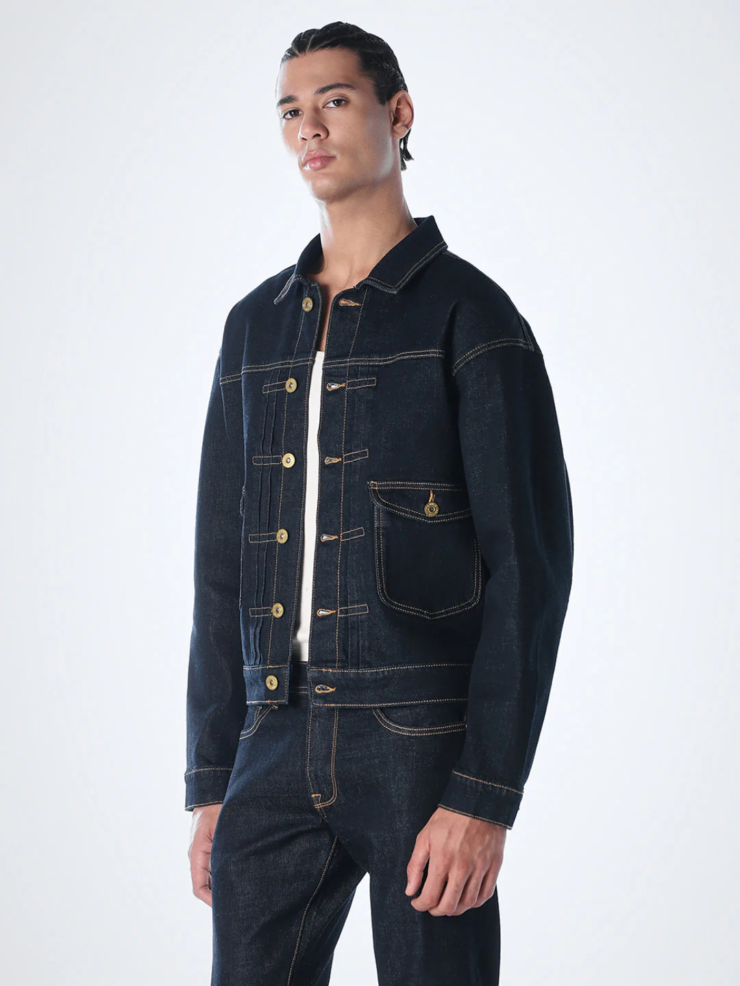 Dark Blue Nordi Denim Jacket - Image 3