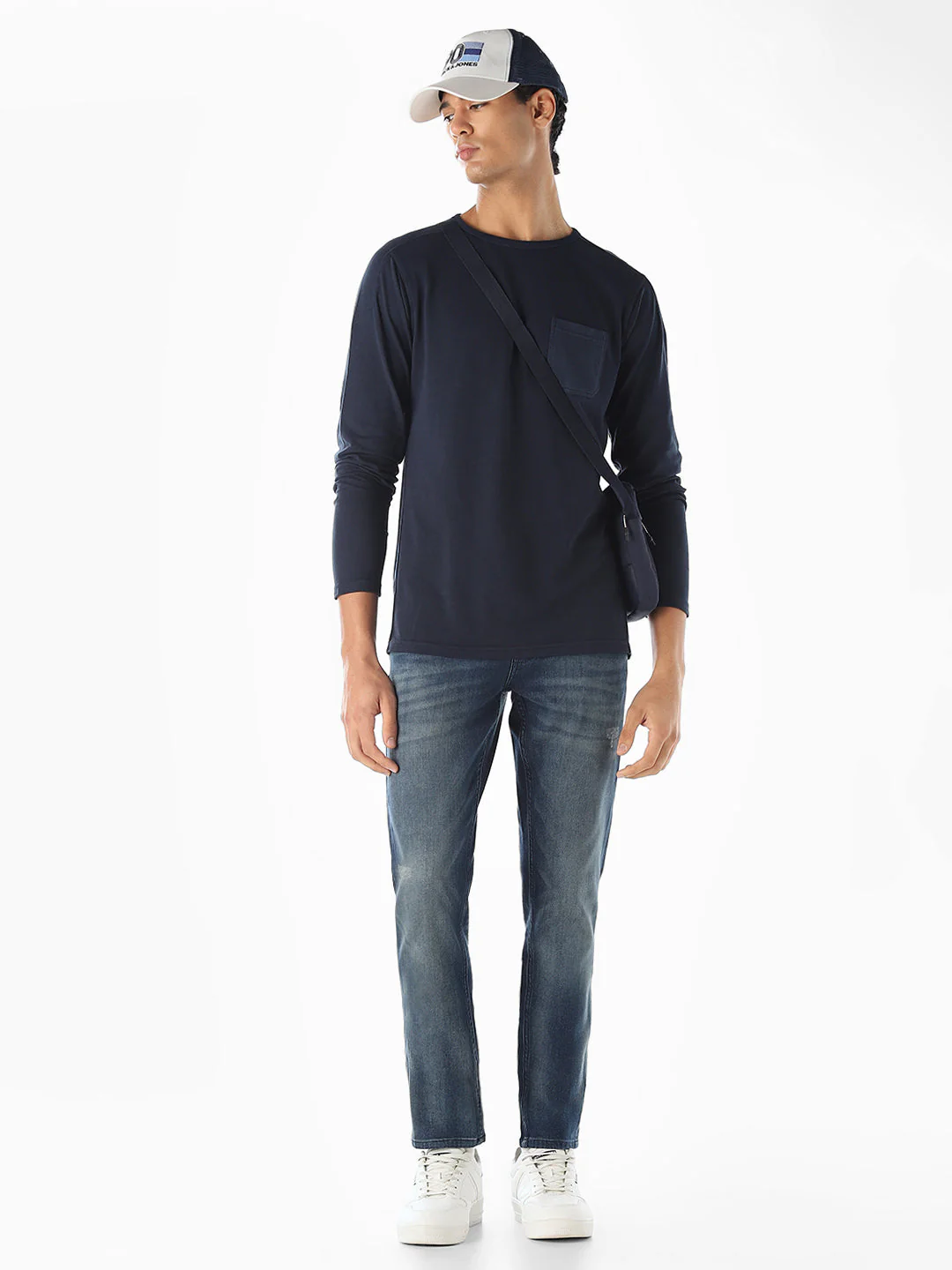 Navy Blue Full Sleeves T-shirt - Image 6