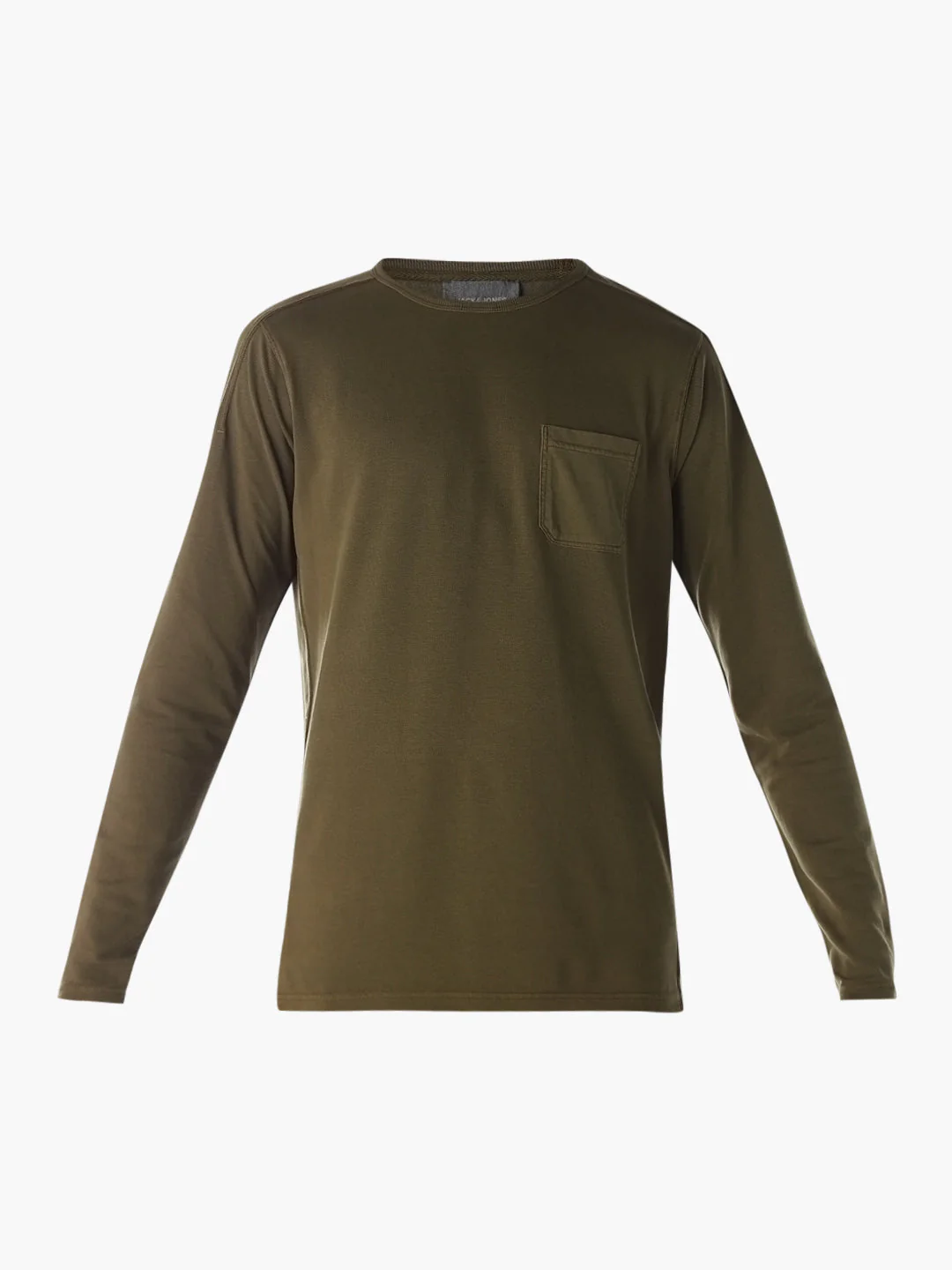 Chest Pocket Full Sleeves T-shirt - Green - Image 7