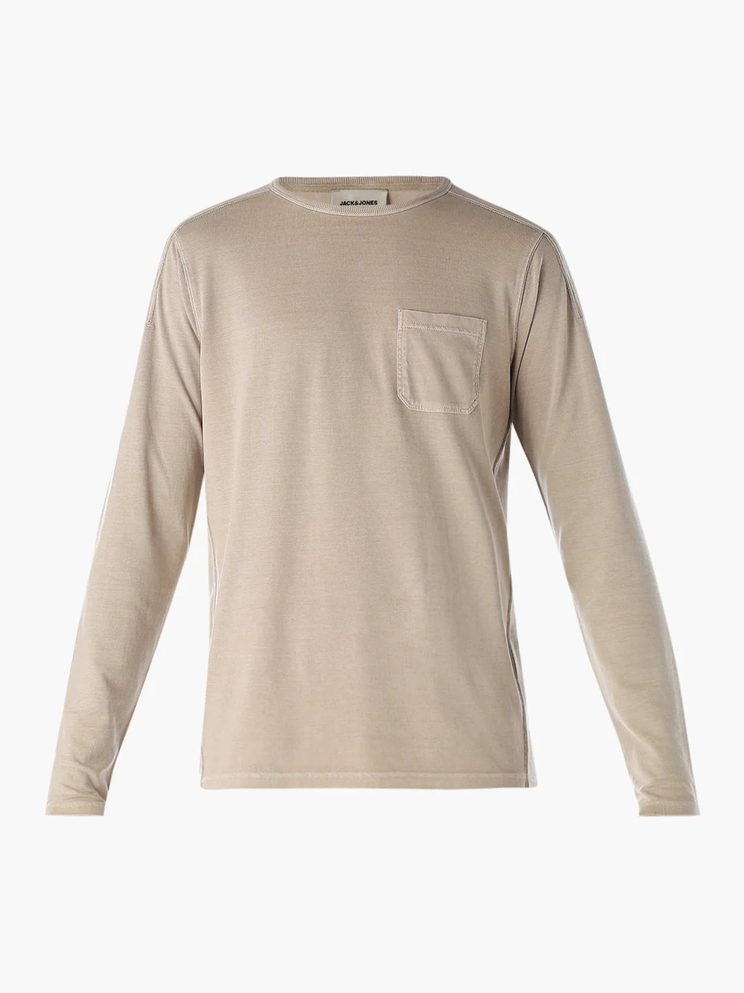 Chest Pocket Full Sleeves T-shirt - Brown - Image 7