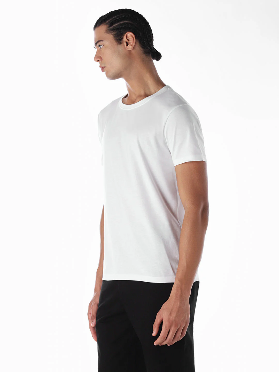Cotton Regular Fit T-shirt - White - Image 3