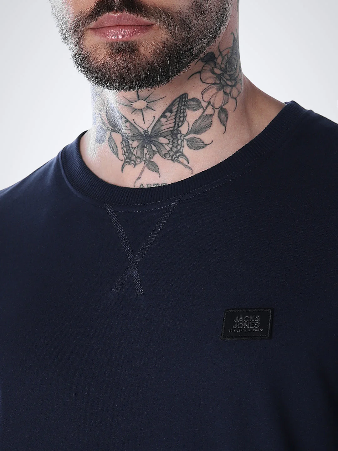Classic Twill Crew Neck T-shirt - Navy - Image 5
