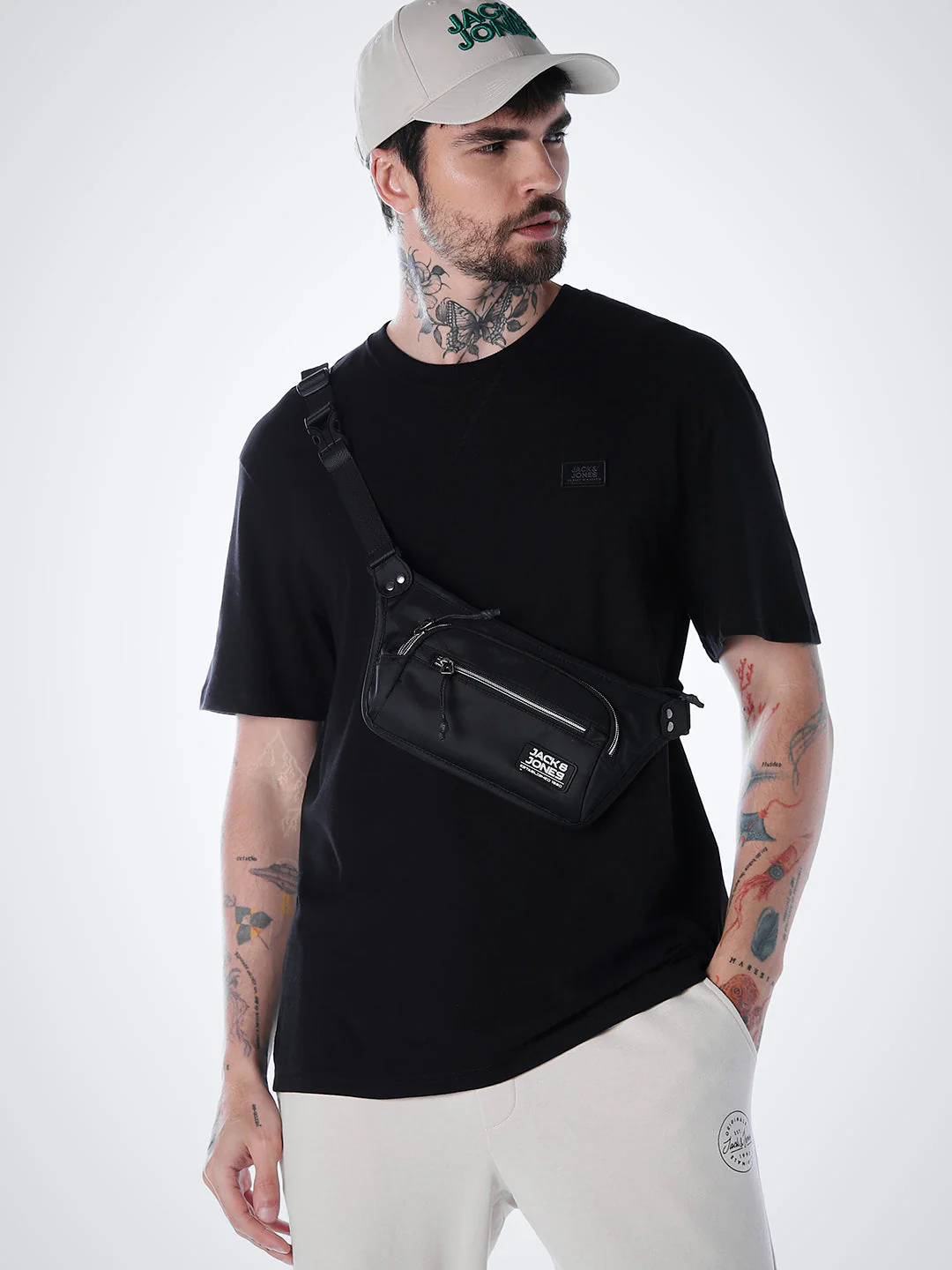 Classic Twill Crew Neck T-shirt - Black