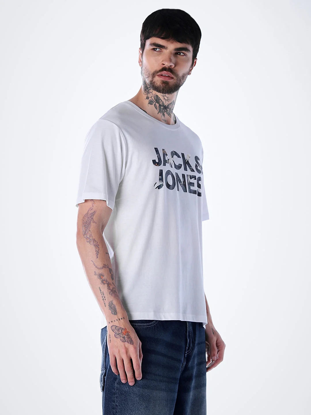 Tropical Logo Print T-shirt - White - Image 3
