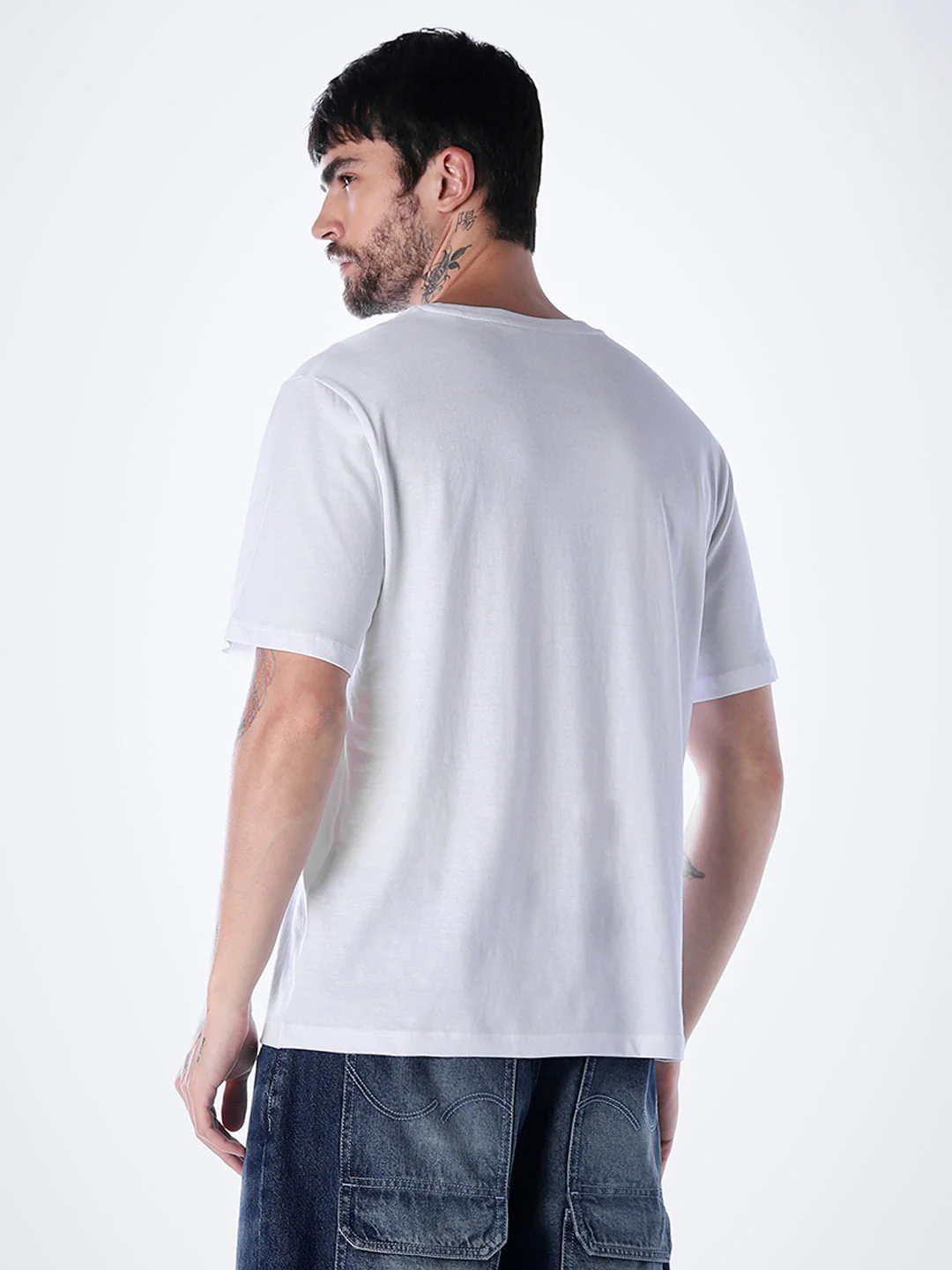 Tropical Logo Print T-shirt - White - Image 4