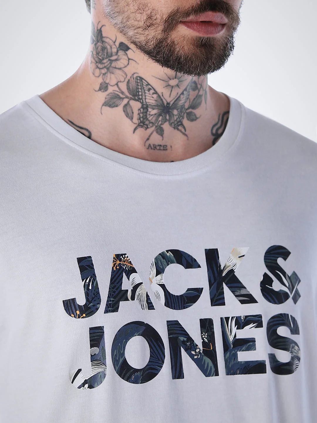 Tropical Logo Print T-shirt - White - Image 5