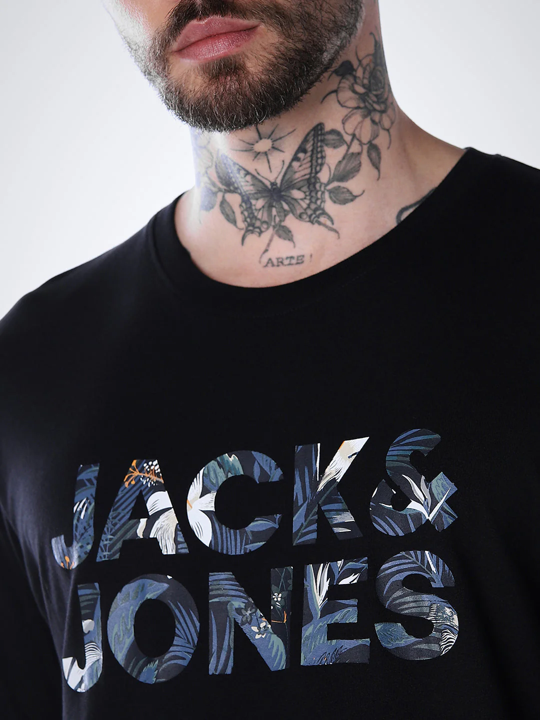 Tropical Logo Print T-shirt - Black - Image 5