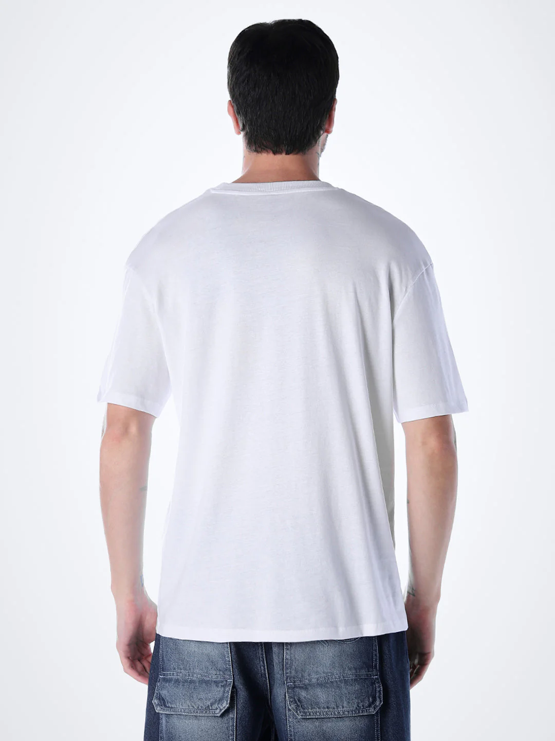 Varsity O-Neck T-shirt - White - Image 4