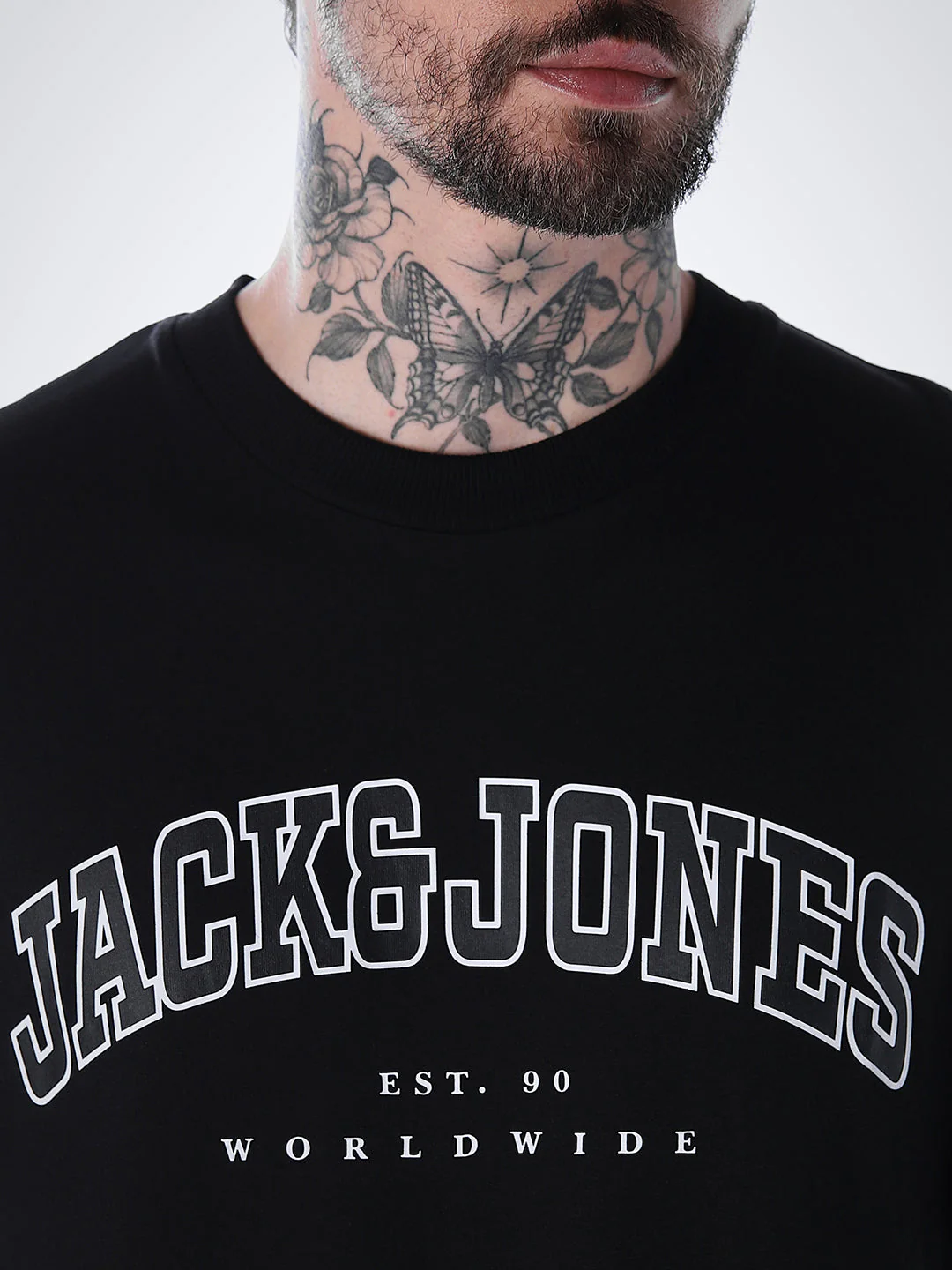 Varsity O-Neck T-shirt - Black - Image 5