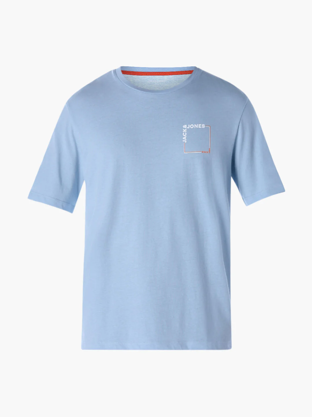 Logo print Cotton Crew Neck T-shirt - Light Blue - Image 7