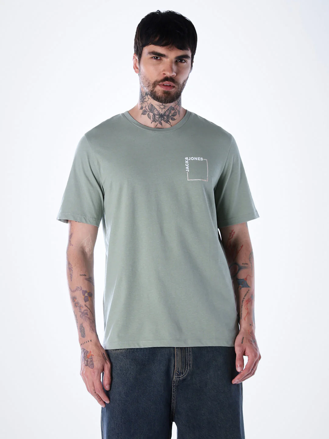 Logo print Cotton Crew Neck T-shirt - Green - Image 2