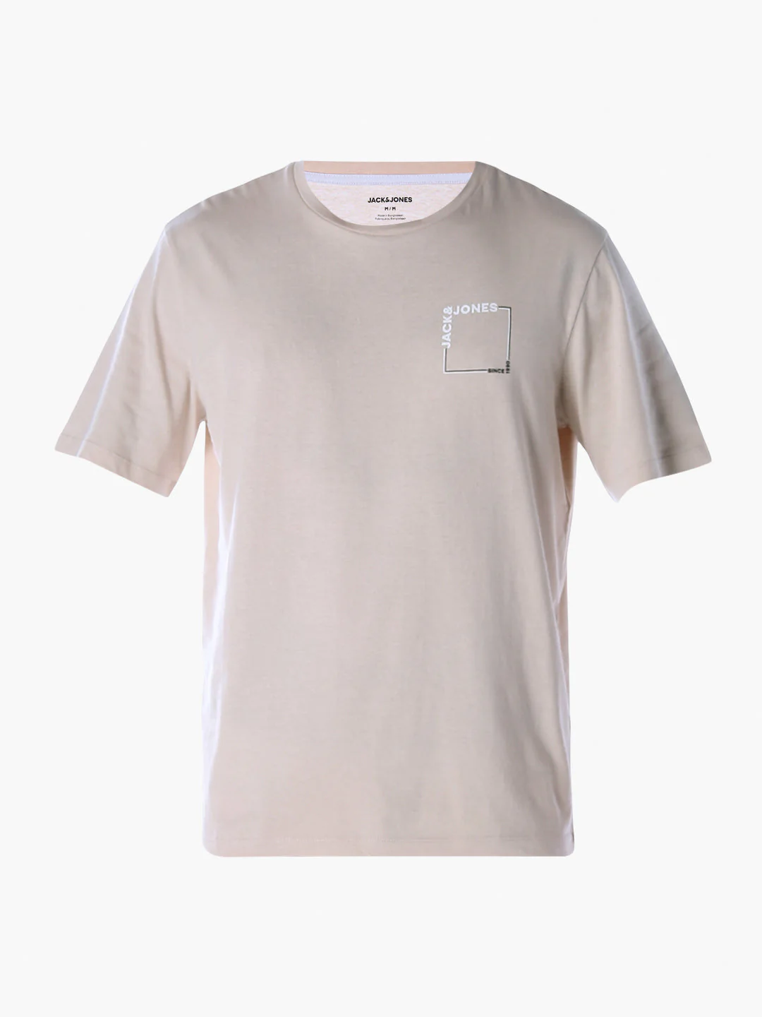 Logo print Cotton Crew Neck T-shirt - Beige - Image 7