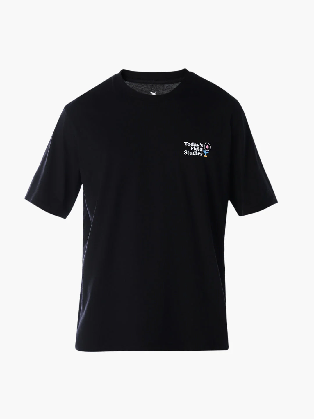 Printed Cotton T-shirt - Black - Image 7