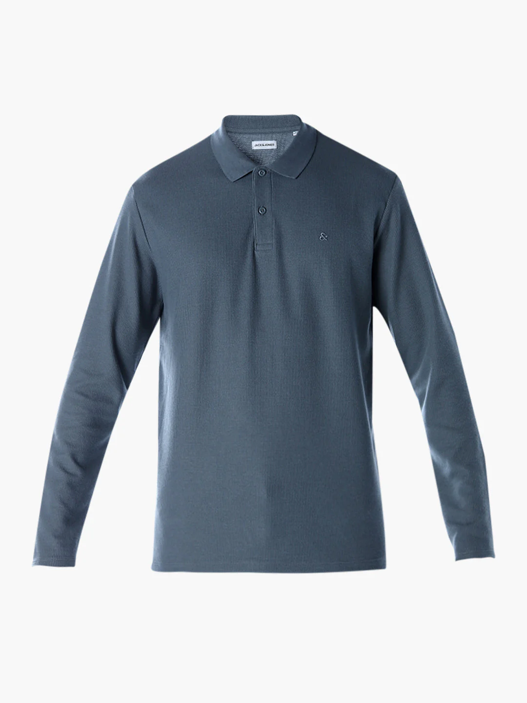 Regular Fit Full Sleeves Polo - Light Blue - Image 7