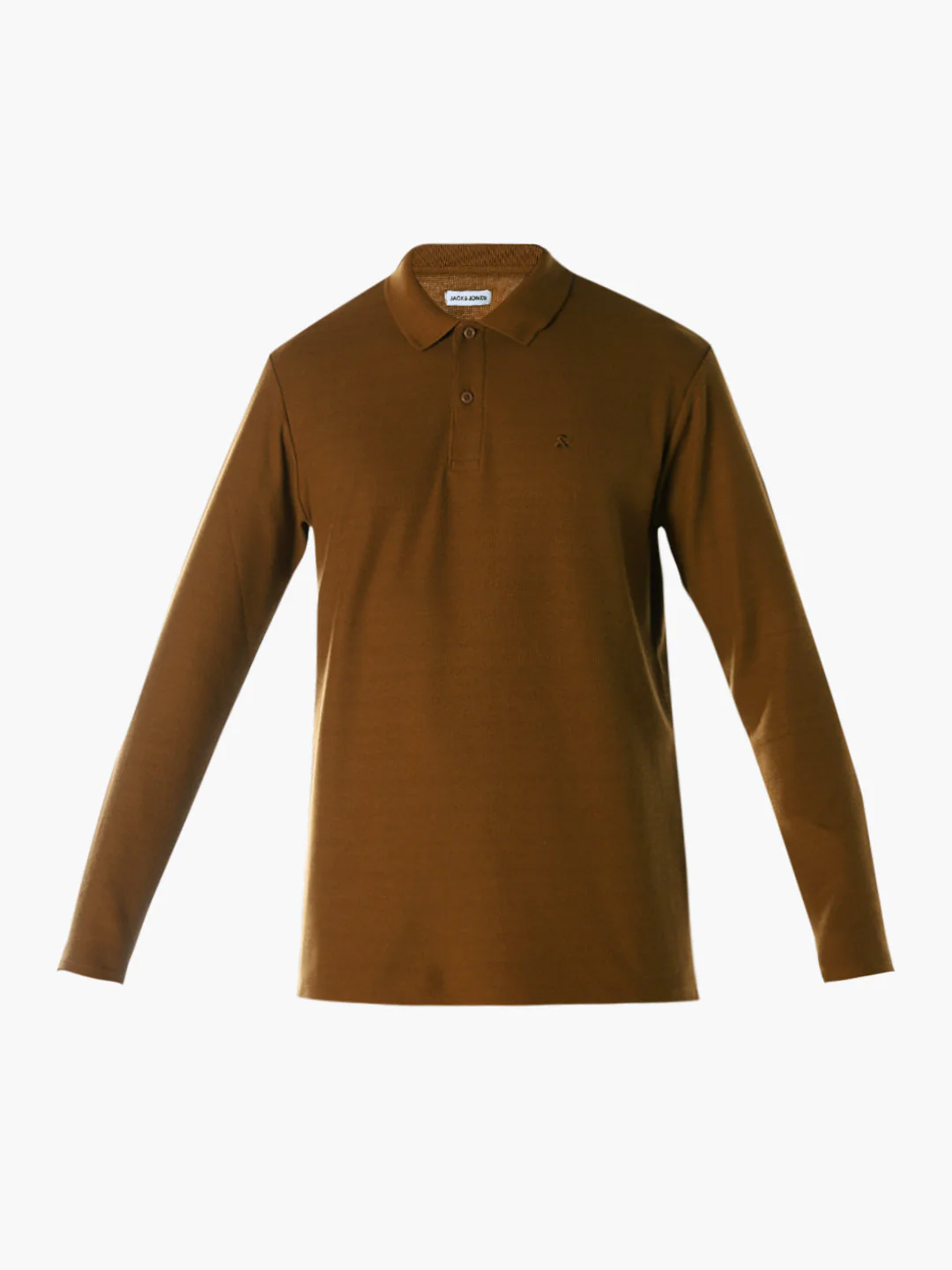 Regular Fit Full Sleeves Polo - Brown - Image 7