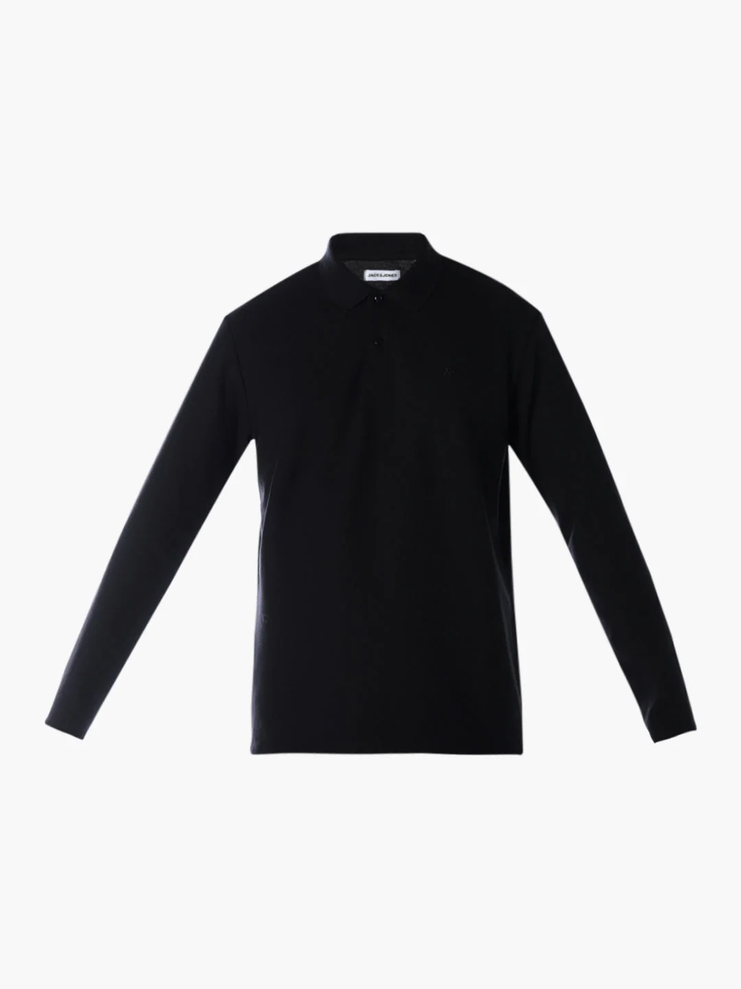 Regular Fit Full Sleeves Polo - Black - Image 7