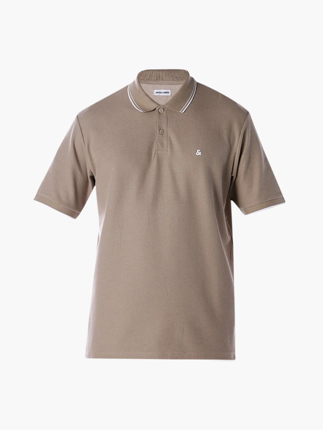 Contrast Tipping Polo - Brown - Image 7