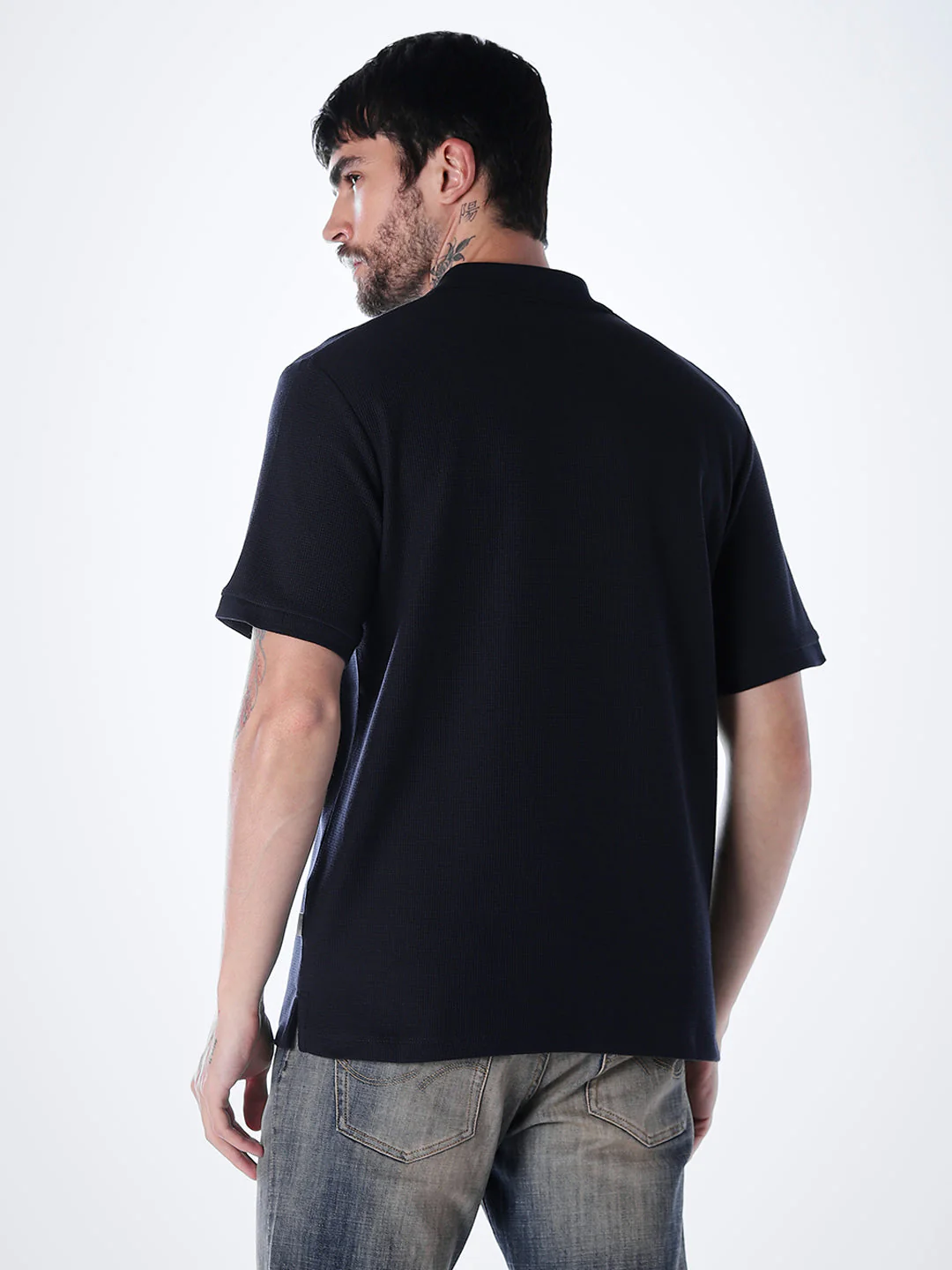 Half Zip Regular Fit Polo - Image 4