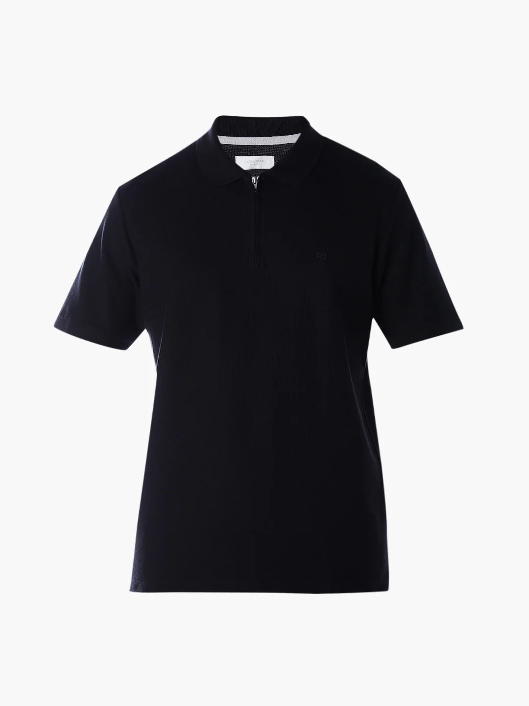 Half Zip Regular Fit Polo - Black - Image 7