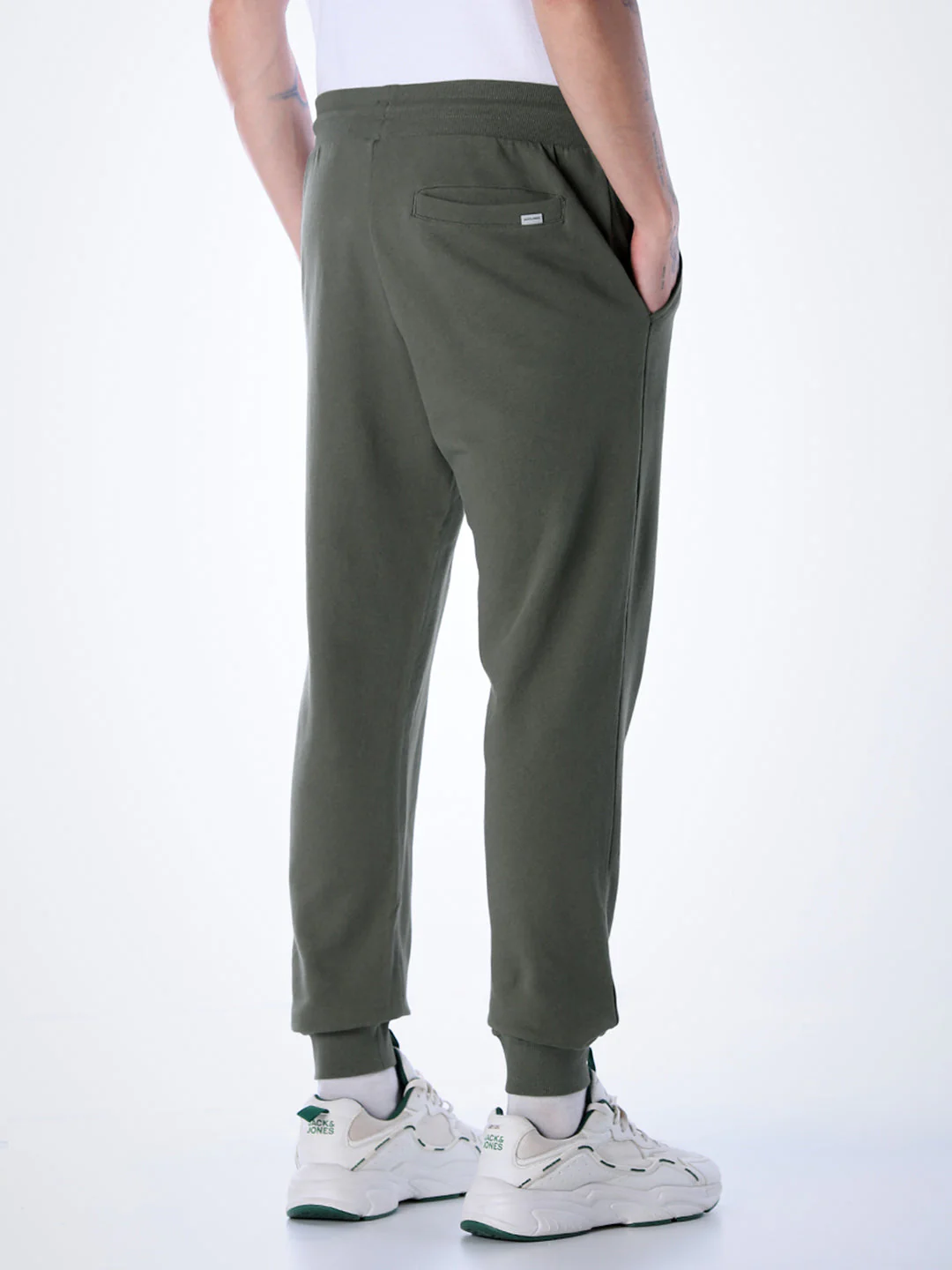 Regular Fit Cotton Sweatpants - Green - Image 3