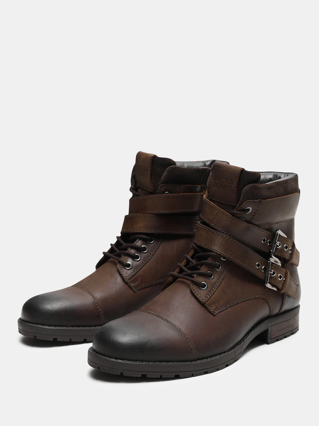 Brown Premium Leather Buckle Boots - Image 6