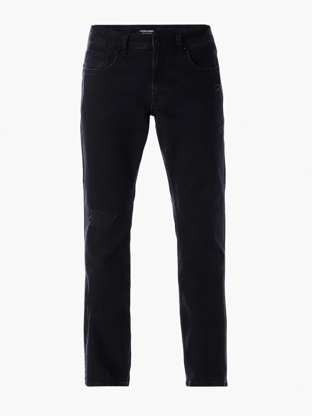 5 Pocket Distressed Clark Regular Fit Jeans - Black - Image 7