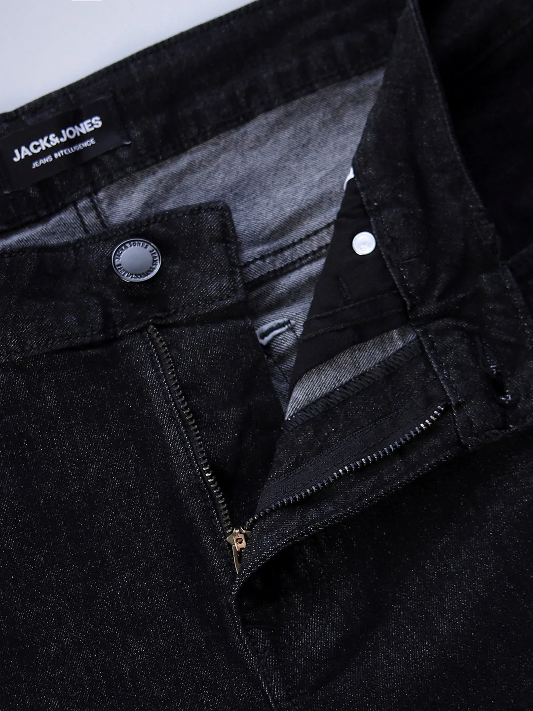 5 Pocket Distressed Glenn Slim Fit Jeans - Black - Image 4