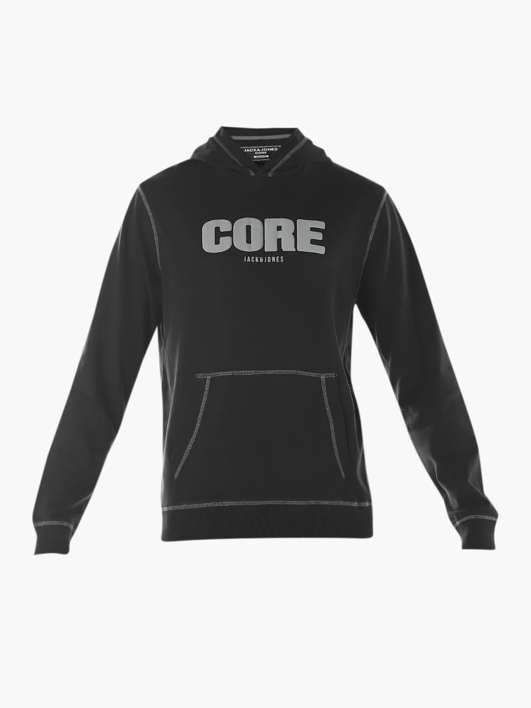 Contrast Stitch Hooded Sweatshirt - Image 7