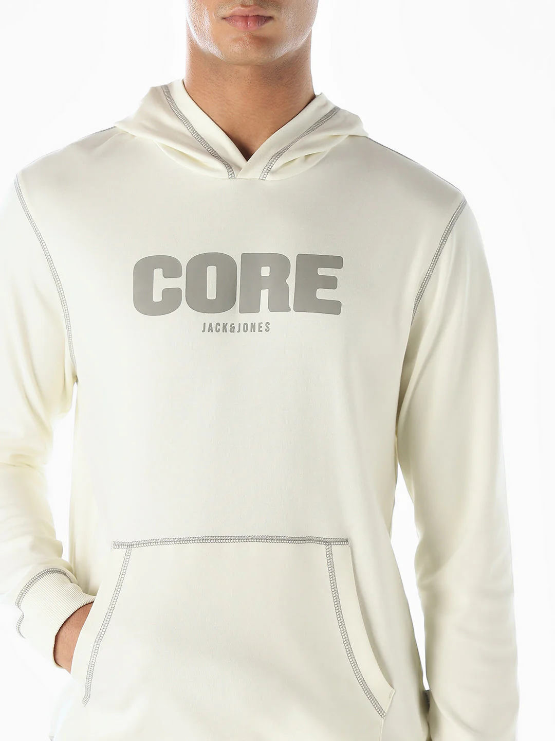 Contrast Stitch Hooded Sweatshirt - Image 5