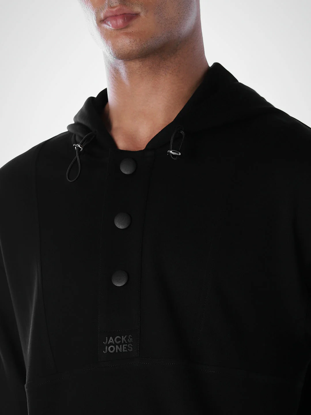 Hooded Oversized Black Sweatshirt - Image 5