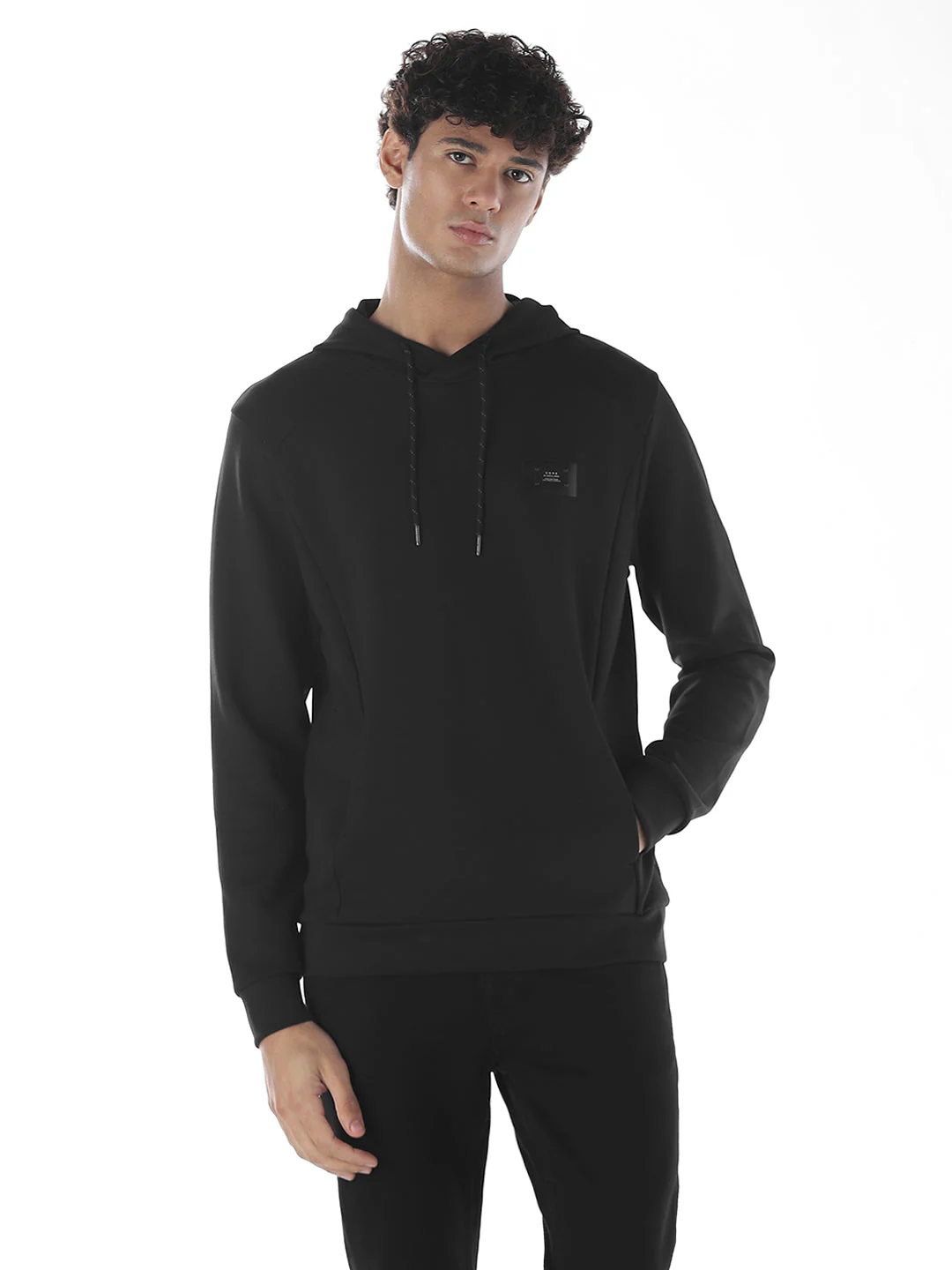 Hooded Black Sweatshirt - Image 2
